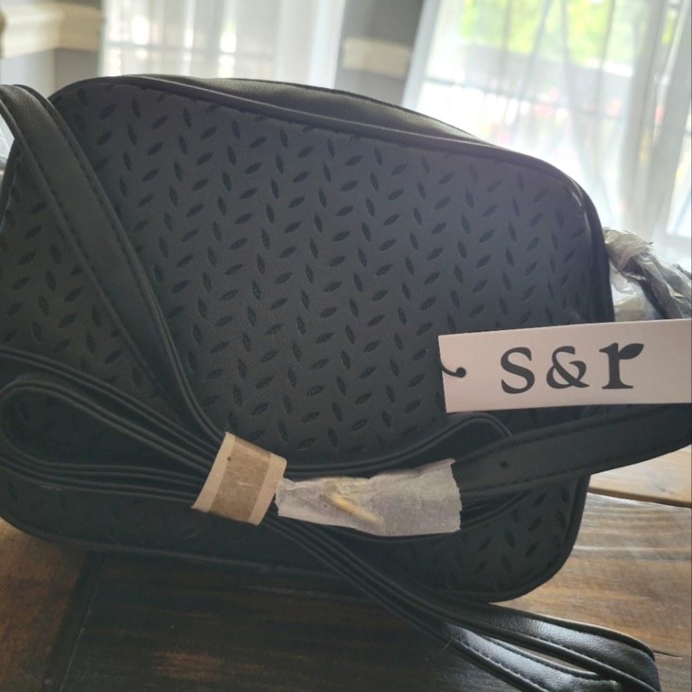 Summer & Rose Black Crossbody Laser-Cut